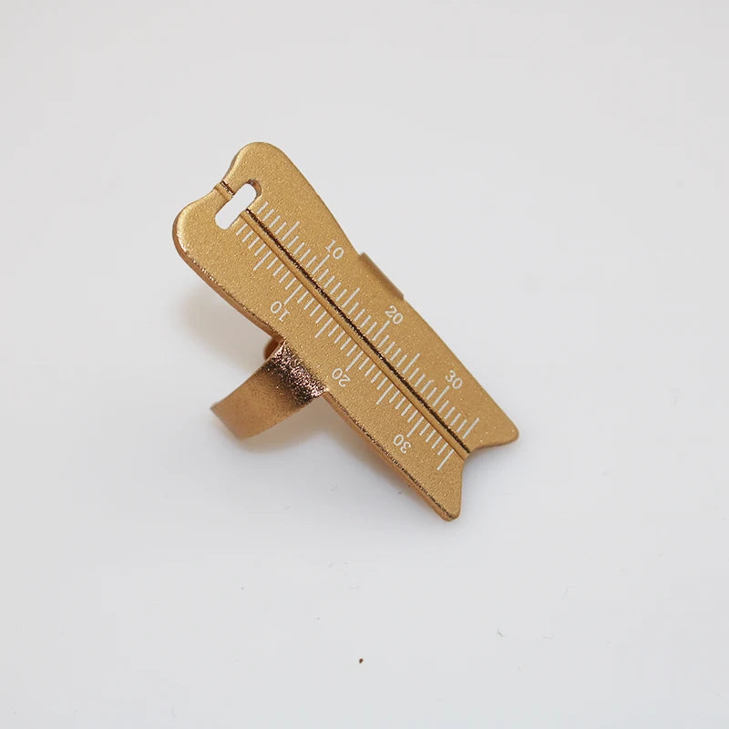 1 pcs Dental Rulers Aluminium Dentist Endo Finger Rulers Measure Scale Endodontic Dental Instruments Finger Ruler Measuring Tool