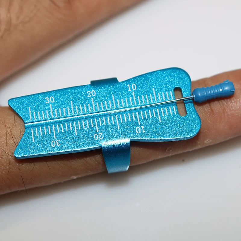 1 pcs Dental Rulers Aluminium Dentist Endo Finger Rulers Measure Scale Endodontic Dental Instruments Finger Ruler Measuring Tool