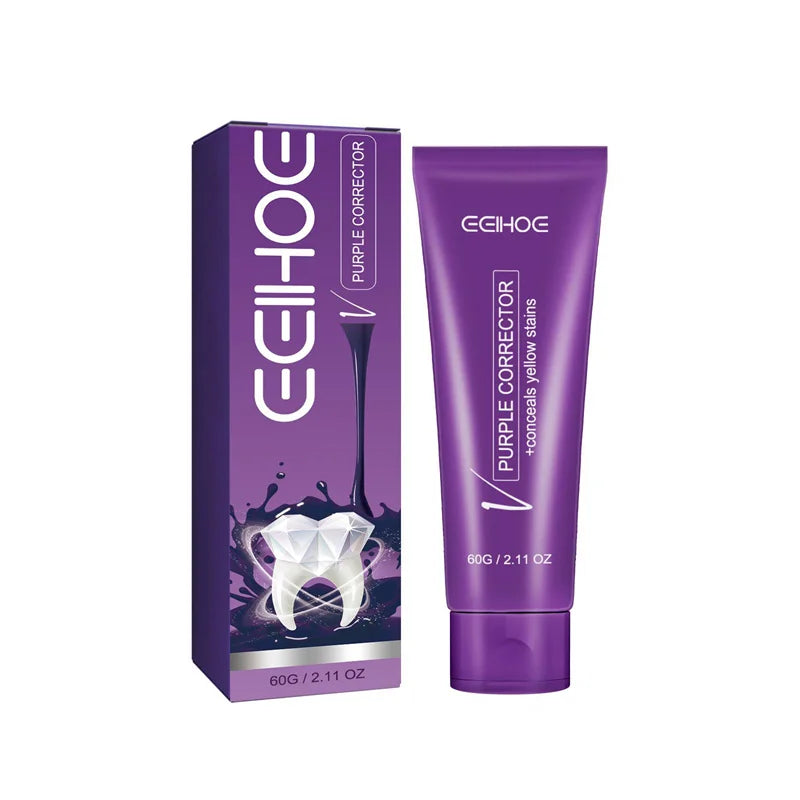 30ml V34 SmileKit Purple Toothpaste Removes Tartar Clean Oral Hygiene Fresh Breath Whitening Teeth Care Products