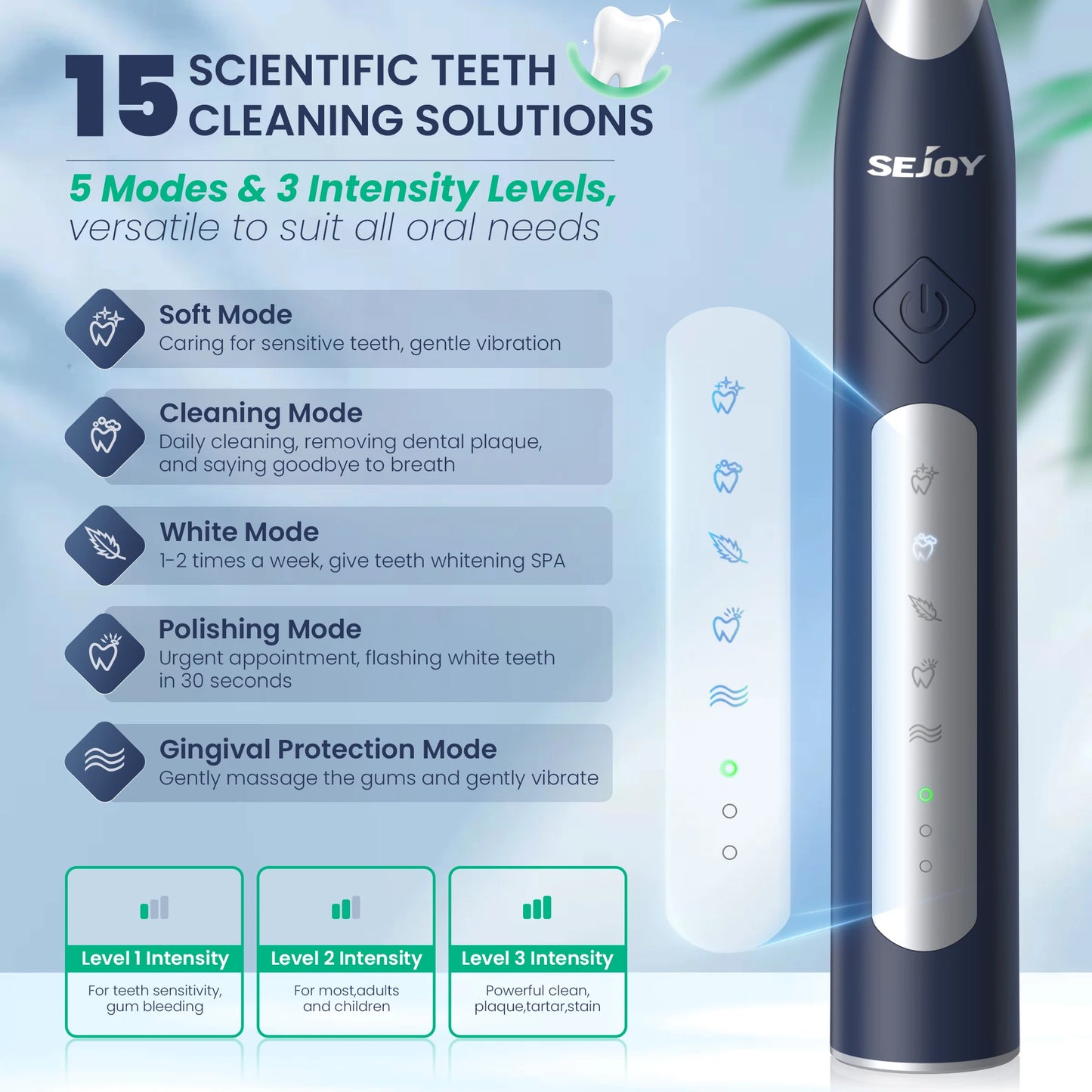SIXTEEN TEETH Electric Sonic Toothbrush