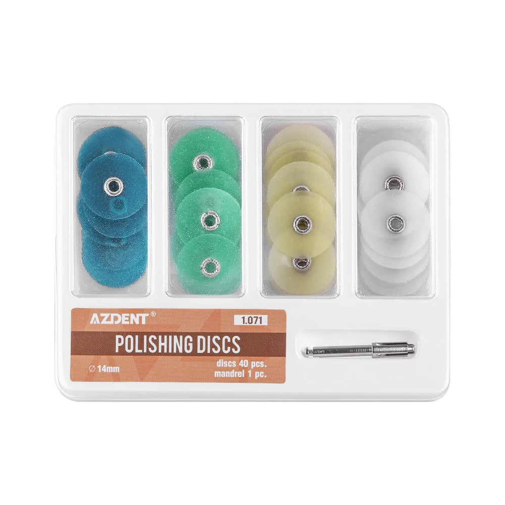 AZDENT Dental Polishing Discs Gross Reduction Contouring Mandrel Dentistry Consumables Stripes Autoclaved
