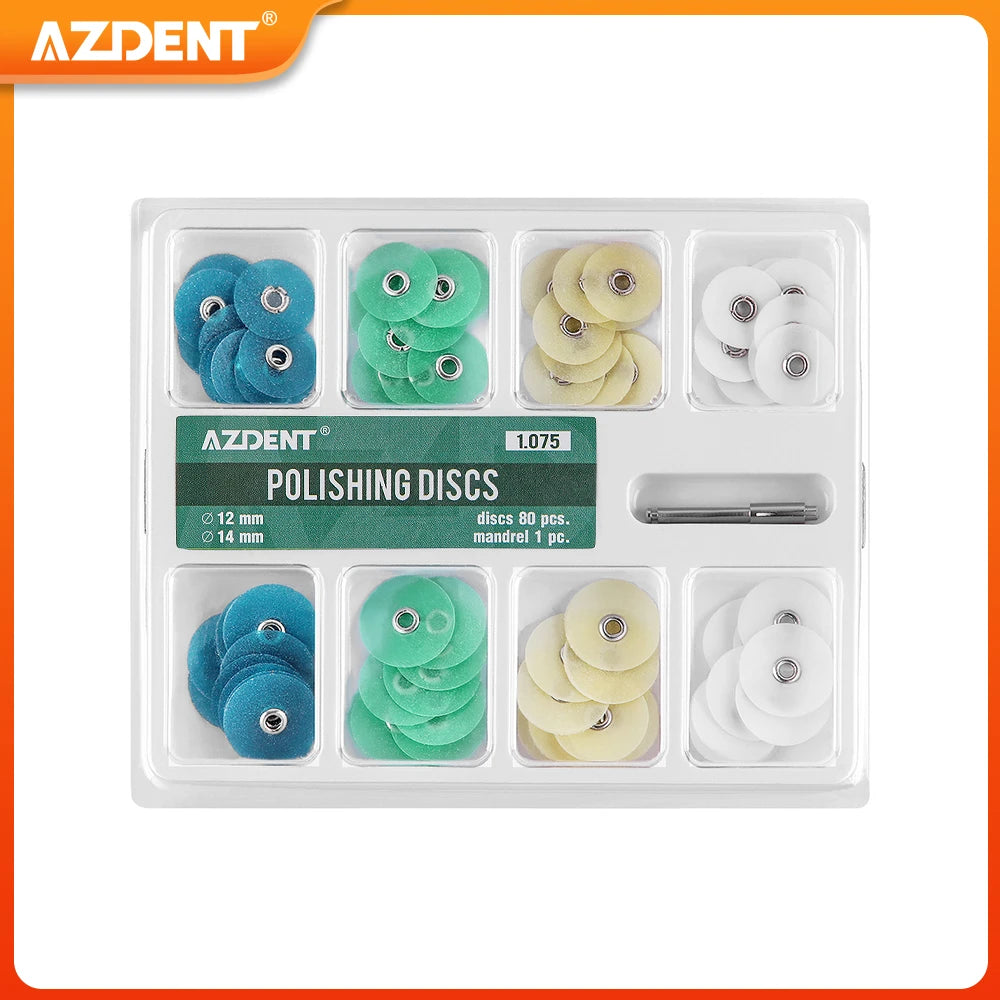 AZDENT Dental Polishing Discs Gross Reduction Contouring Mandrel Dentistry Consumables Stripes Autoclaved