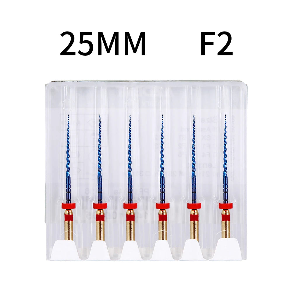 Azdent 6pcs/Pack 25mm SX Dental Files Root Canal Use Rotary Heat Activated  Endodontic Files Rotating File Dentistry Instruments