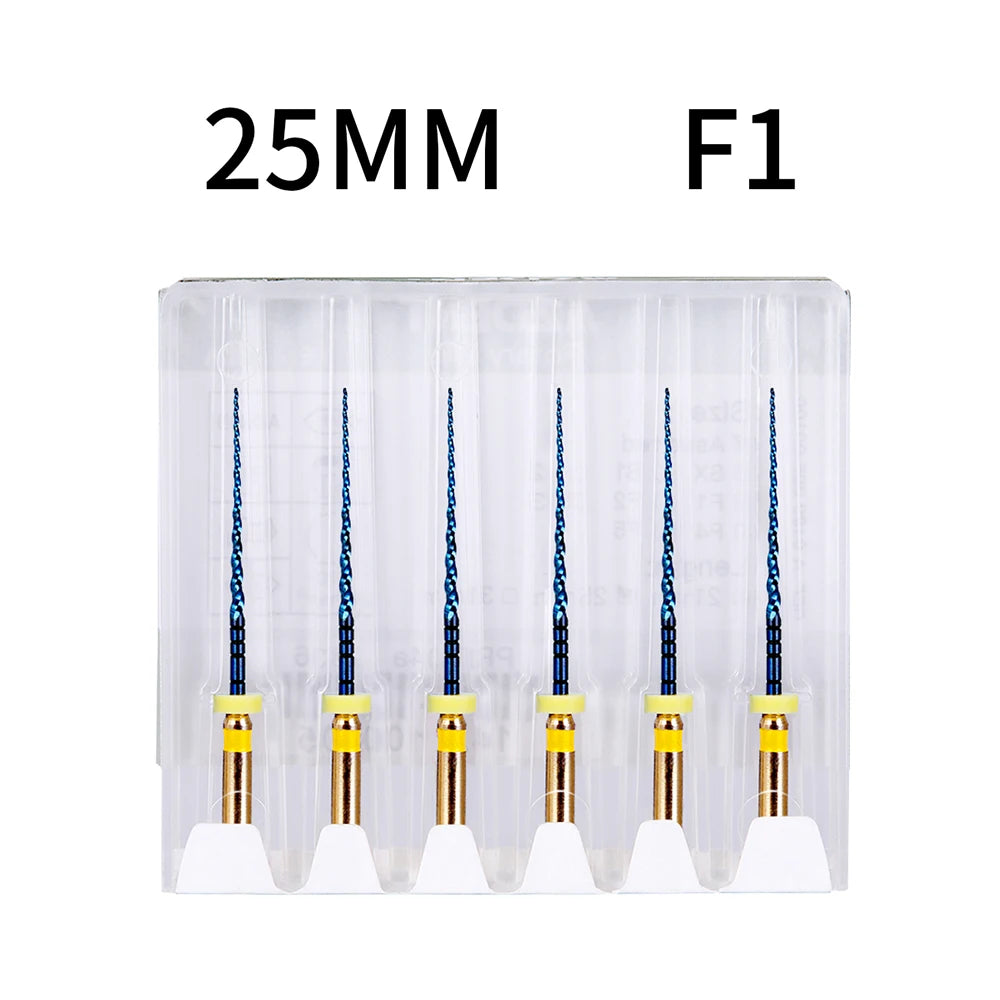 Azdent 6pcs/Pack 25mm SX Dental Files Root Canal Use Rotary Heat Activated  Endodontic Files Rotating File Dentistry Instruments