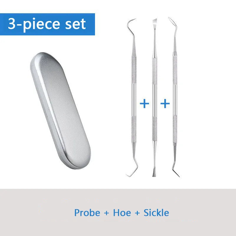 304 Stainless Steel Dental Tools Mouth Mirror Probe Tartar Protector Tartar Tools Dentist Tool Set Decalcification