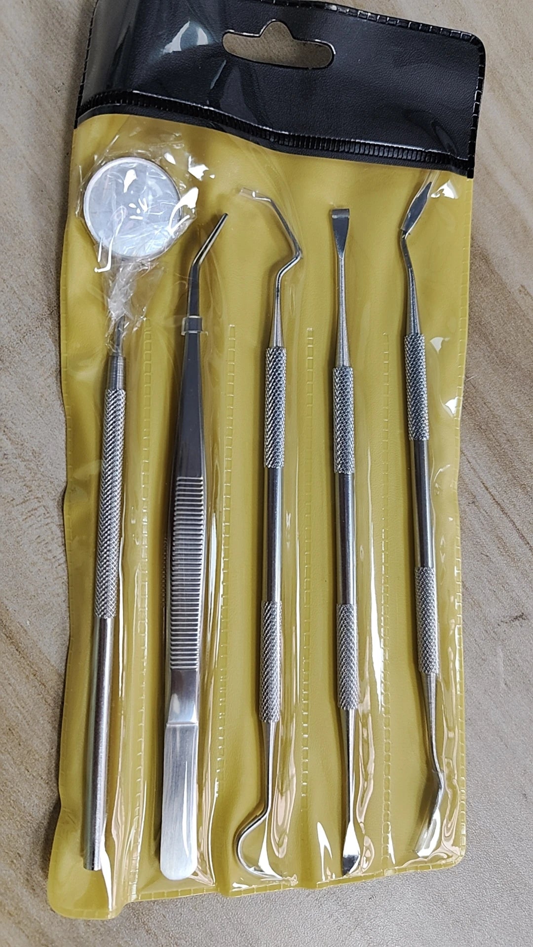 Pack Stainless Steel Dental Instrument Kit Mouth Mirror Dental Instrument Dentist Whitening Oral Care Cleaning Tools